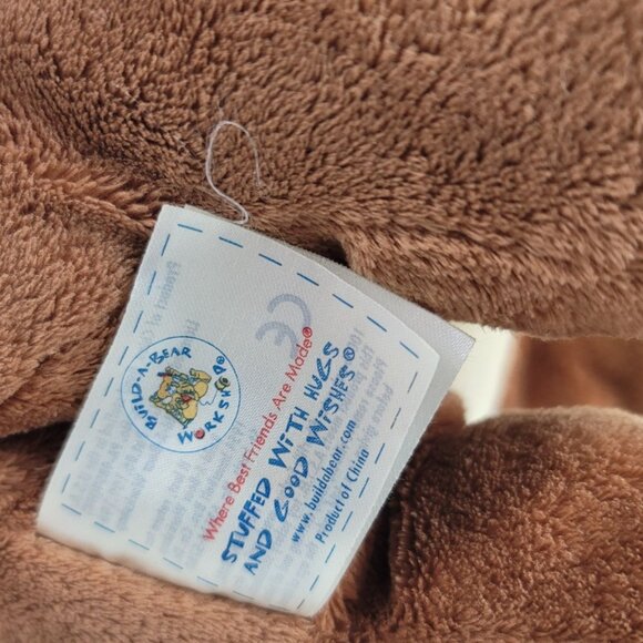 Build a Bear Puppy Dog Plush Brown 12" Sits Smiling Floppy Ears Retired 2010 - Picture 9 of 11